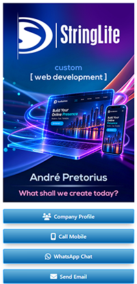 Preview of André Pretorius's StringLite DigiCard